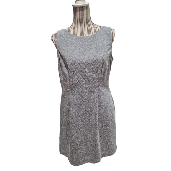 All that Jazz Women Dress and Jacket Career Suit Size 11/12 Blue White Texture - Picture 8 of 16